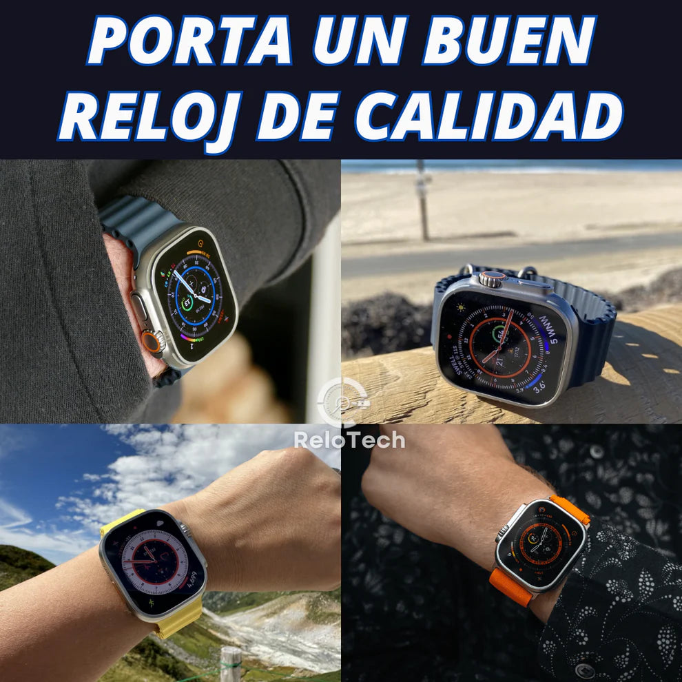 Smartwatch T900 Ultra 2, 2.3" pulgadas, 2 correas en 1