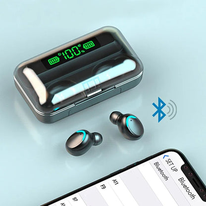 Audífonos Inalámbricos F9-5 8d Bluetooth 5.0 TWS Deportivos Ele-Gate EAR.BT.F9