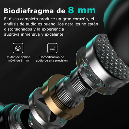 Audífonos inalámbricos Gamer Pantalla Digital M25