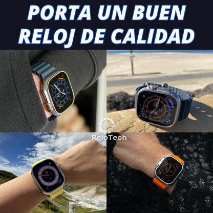 Smartwatch T900 Ultra 2, 2.3" pulgadas, 2 correas en 1