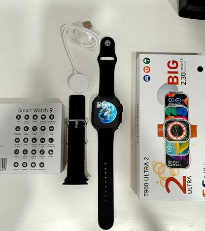Smartwatch T900 Ultra 2, 2.3" pulgadas, 2 correas en 1